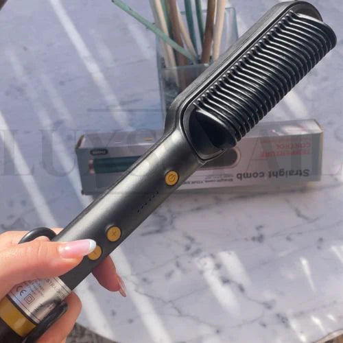 Combo New Hair: Cepillo Plancha Alisador CAPILUX + Mascarilla Capilar de Colageno Karsell GRATIS 🎁