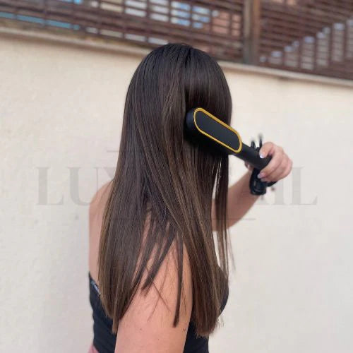 Combo New Hair: Cepillo Plancha Alisador CAPILUX + Mascarilla Capilar de Colageno Karsell GRATIS 🎁